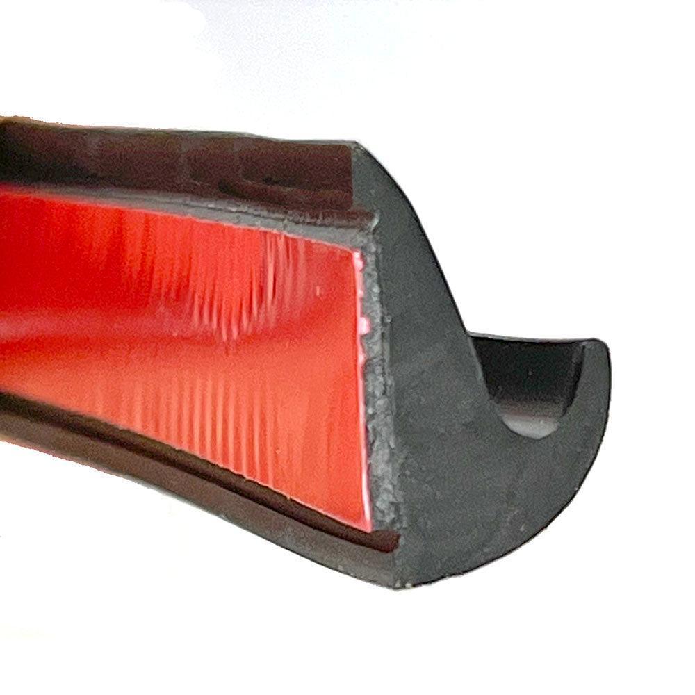 CBS BLACK Rubber Self adhesive Gutter Trim