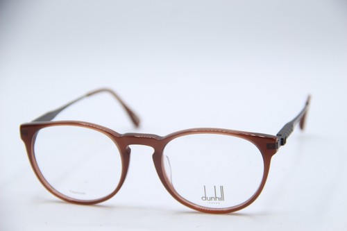 NEW DUNHILL VDH 144 08YL BROWN GUNMETAL AUTHENTIC DESIGNER EYEGLASSES 50 20