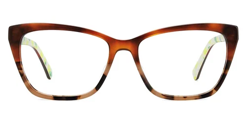 Kate Spade KSP Eyeglasses Women Havana 55mm New 100% Authentic