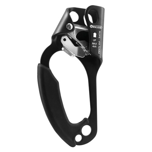 Left Handed Tree Climbing Equipment Rope Clamp for 8~13MM Rope(Left Hand  Black)