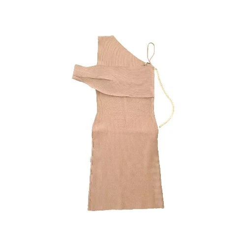 NEW AZ Factory MINI NUDE dress with Chain Size M 6 8 US
