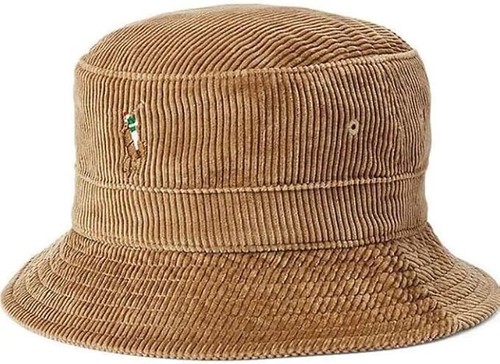 Polo Ralph Lauren Men's Bucket Hat Corduroy Tan Brown S/M