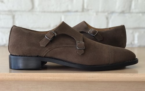 Anthony Veer Handcrafted Hand Welt Men's Size 9 Roosevelt II Double Monk Strap