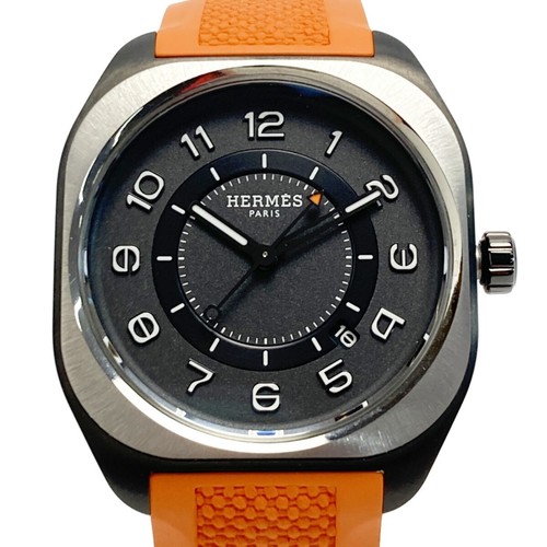 HERMES H08 Date SP1.741 Men's Watch From Japan G0531