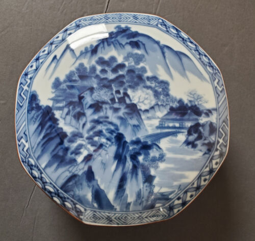Rare Vintage Tiffany & Co Porcelain Lidded Trinket Box Japan Blue & White Decor