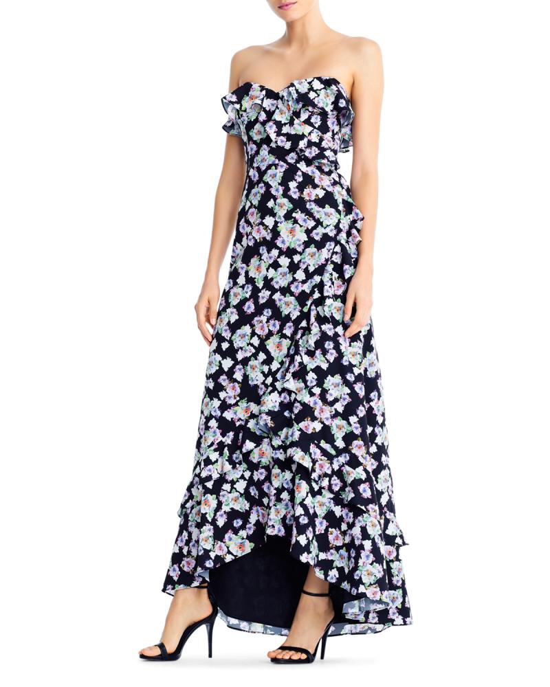 New $245 Aidan by Aidan Mattox Women's Hi Low Sleeveless Maxi Dress A6047