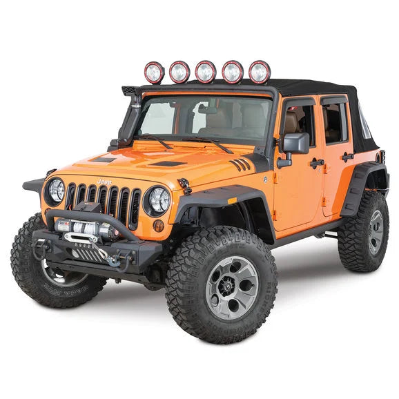 Rugged Ridge 11640.10 Hurricane Flat Fender Flares for 07 18 Jeep Wrangler JK