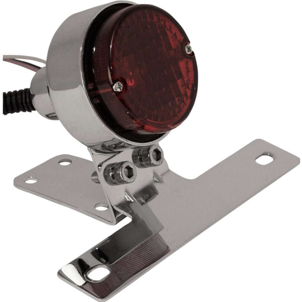 EMGO Classic 2.25" Motorcycle Taillight w/ License Plate Mount