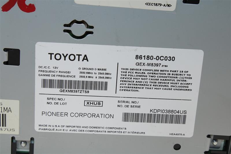 TOMSFOREIGN SATELLITE RECEIVER LS460 LS600HL LX570 4 Runner Camry 08 13   1361624