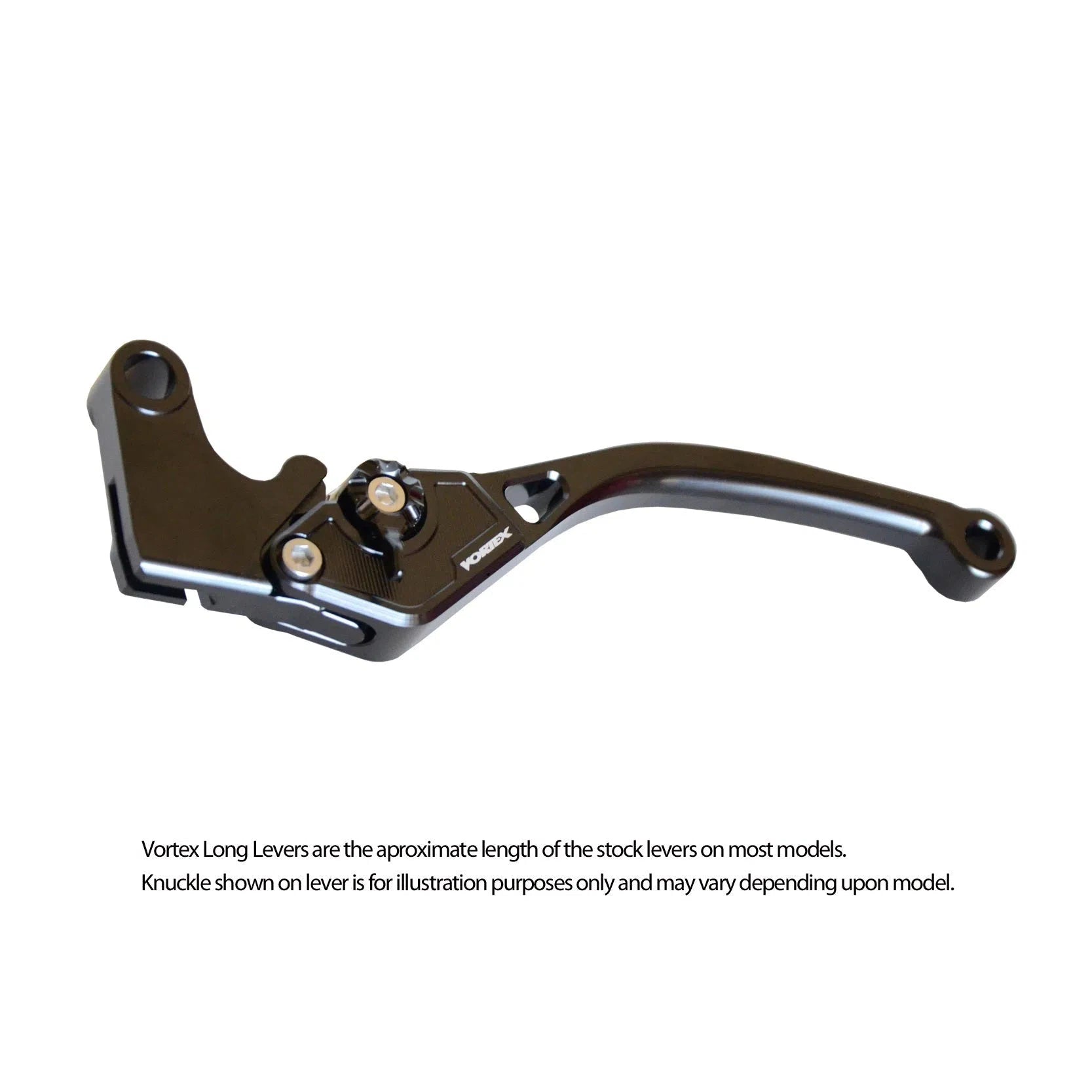Vortex Black V3 2.0 Long Clutch Lever   LVC594