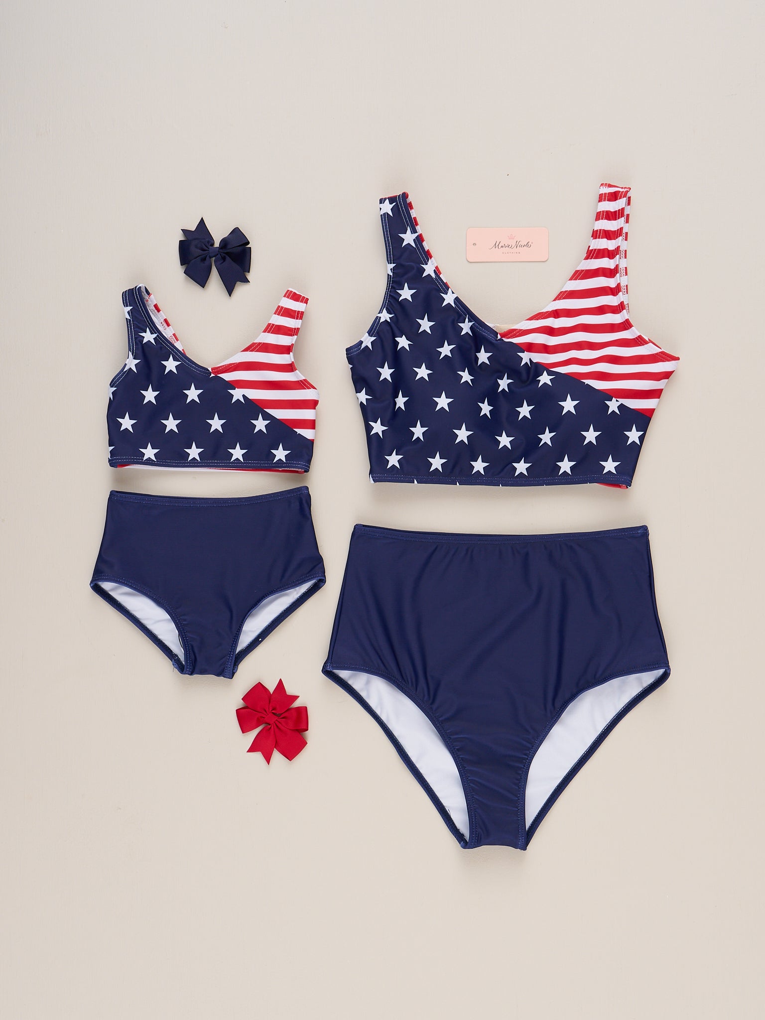 1 20250407 187 Mom & Me Independence Day Swimsuit