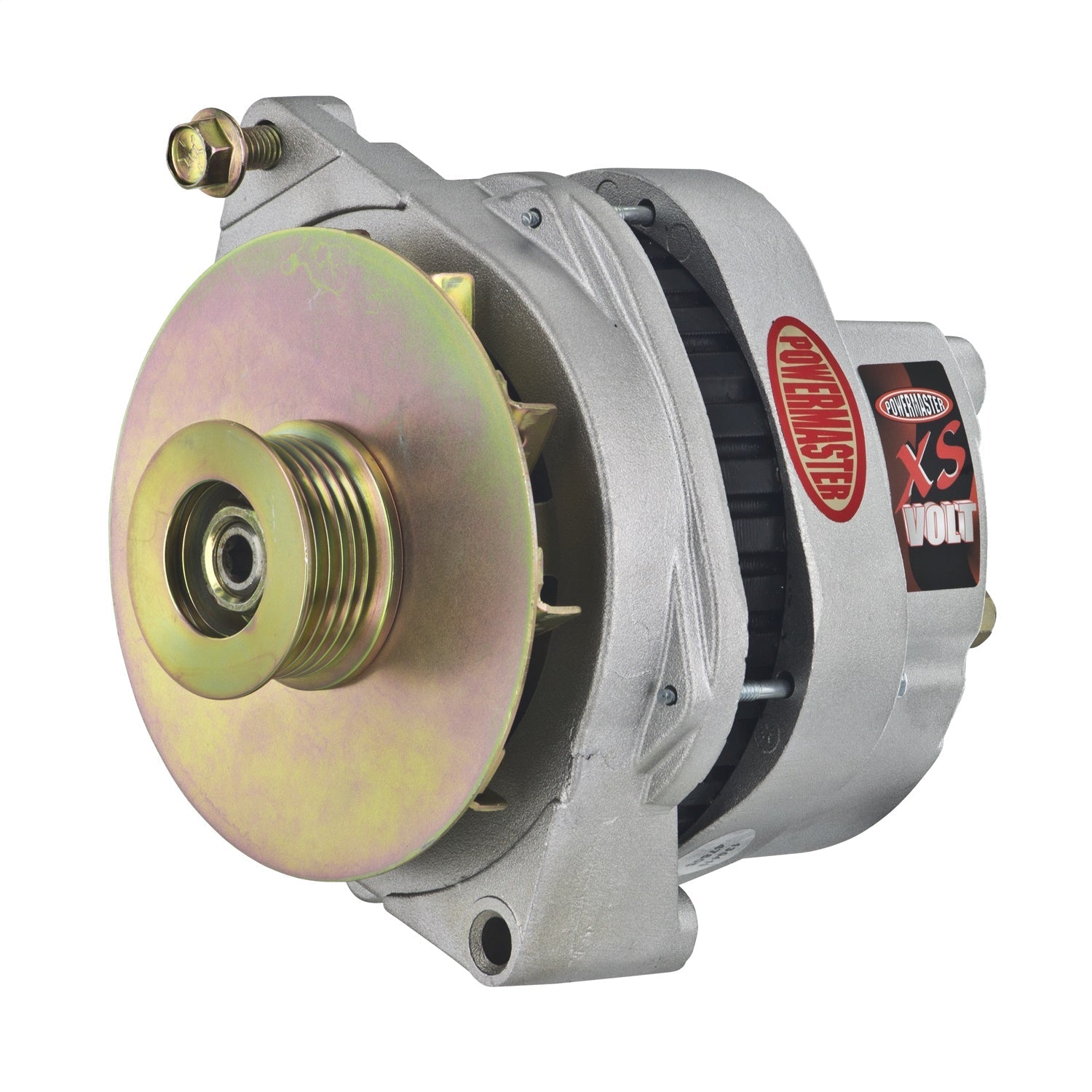 Powermaster Performance 481128 XS Volt™ Hi Amp Alternator; CS144; 200 Amp; 125 Idle; Unthreaded D.E.; Natural;