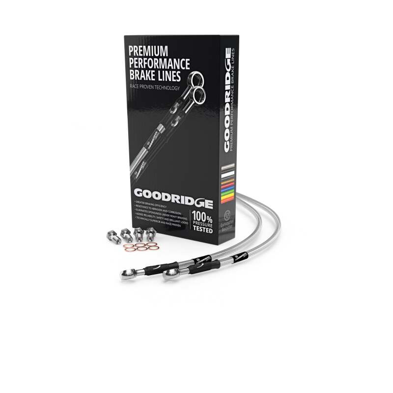 Goodridge 07 08 Suzuki GSXR1000 K7/K8 Clear Front SS Brake Lines