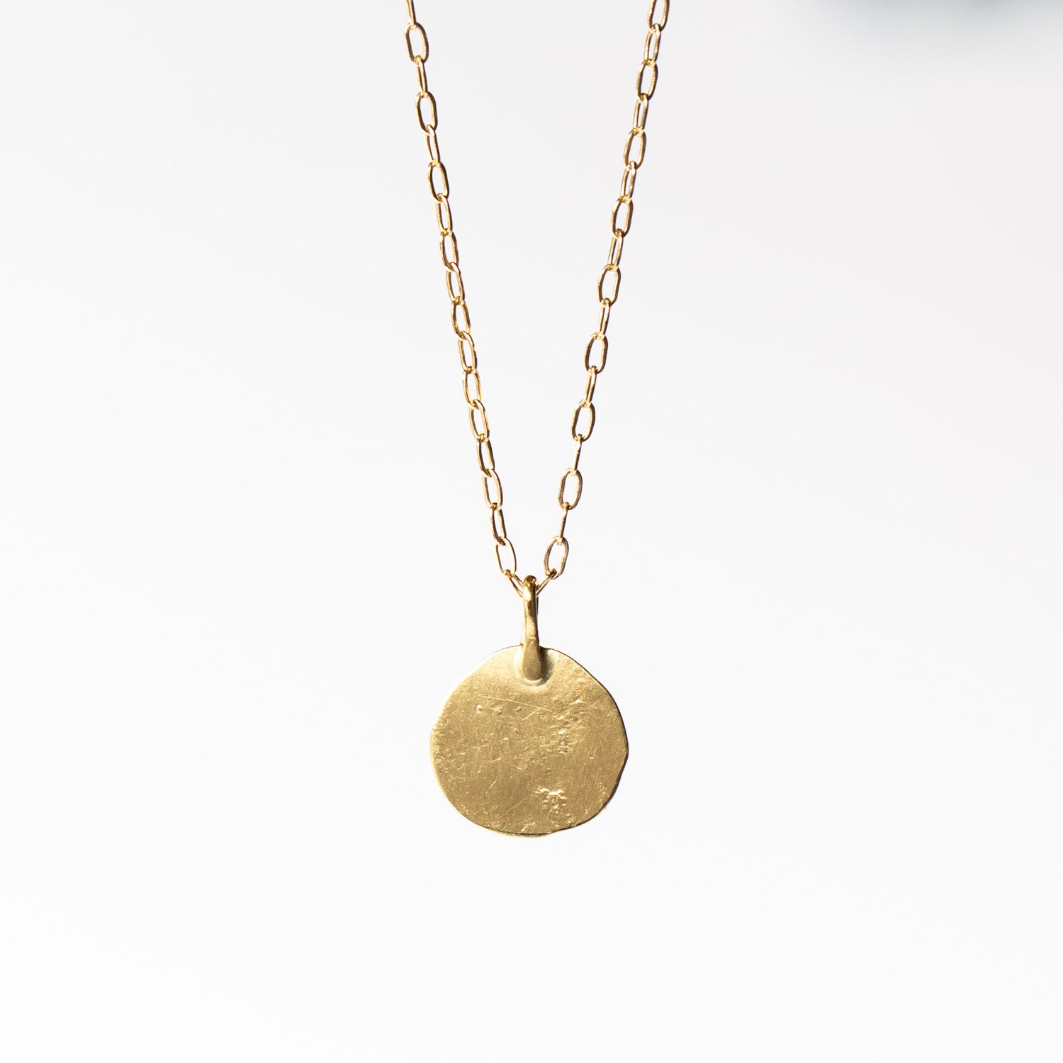 Sarah McGuire   Parchment Disk Necklace