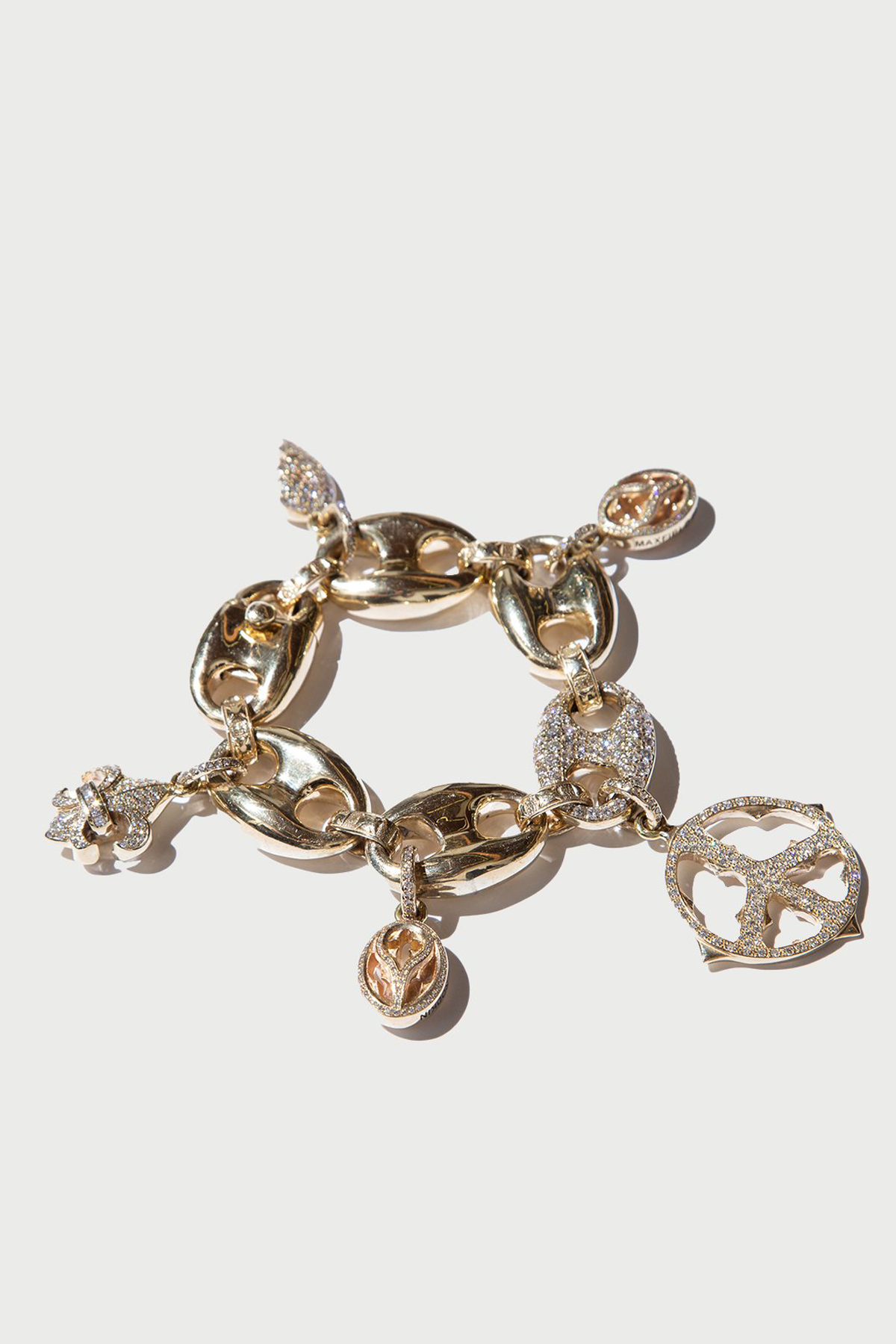 LOREE RODKIN   MAXFIELD 50 CHARM BRACELET