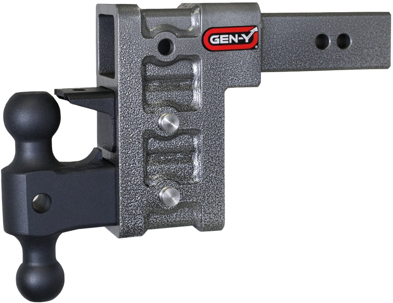 GEN Y HITCH Gen Y Mega Duty 2.5in Shank 6in Drop 3K TW 21K Hitch w/GH 061 Dual Ball/GH 062 Pintle Lock