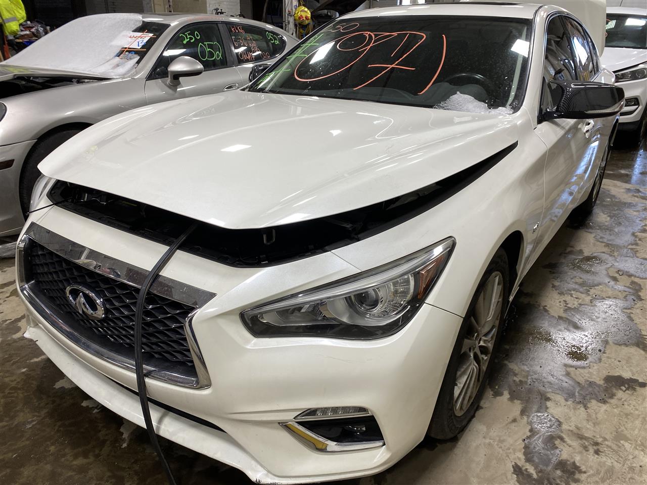 TOMSFOREIGN REAR BUMPER ASSEMBLY Infiniti Q50 2018 18 2019 19   1385973