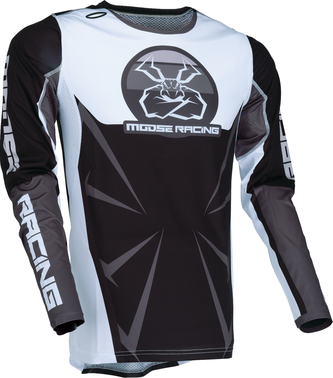 MOOSE RACING Agroid Jersey   Black/White   Small   2910 7905