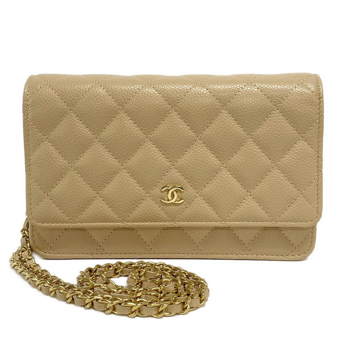 Chanel Beige Wallet On Chain