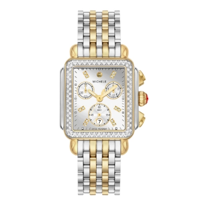 Michele Two Tone Deco Watch
