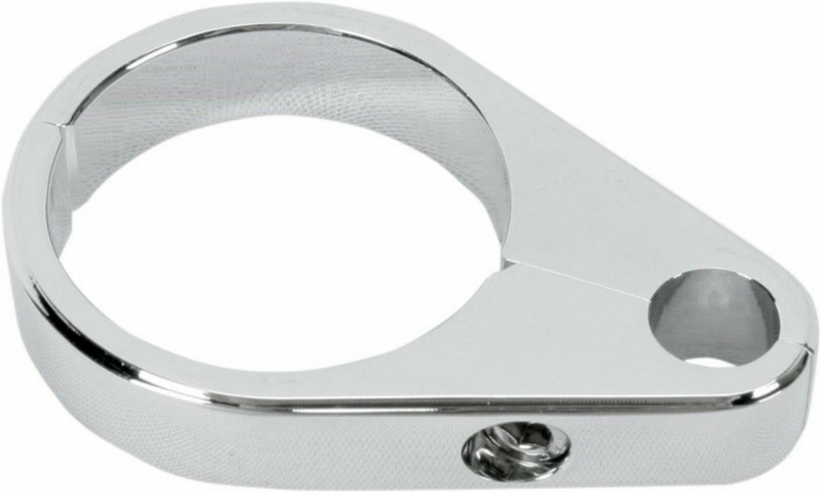 OCP PARTS WAREHOUSE Chrome Cable Clamp for Clutch Cable 1 1/2" Frame/Handlebars on Harley Davidson