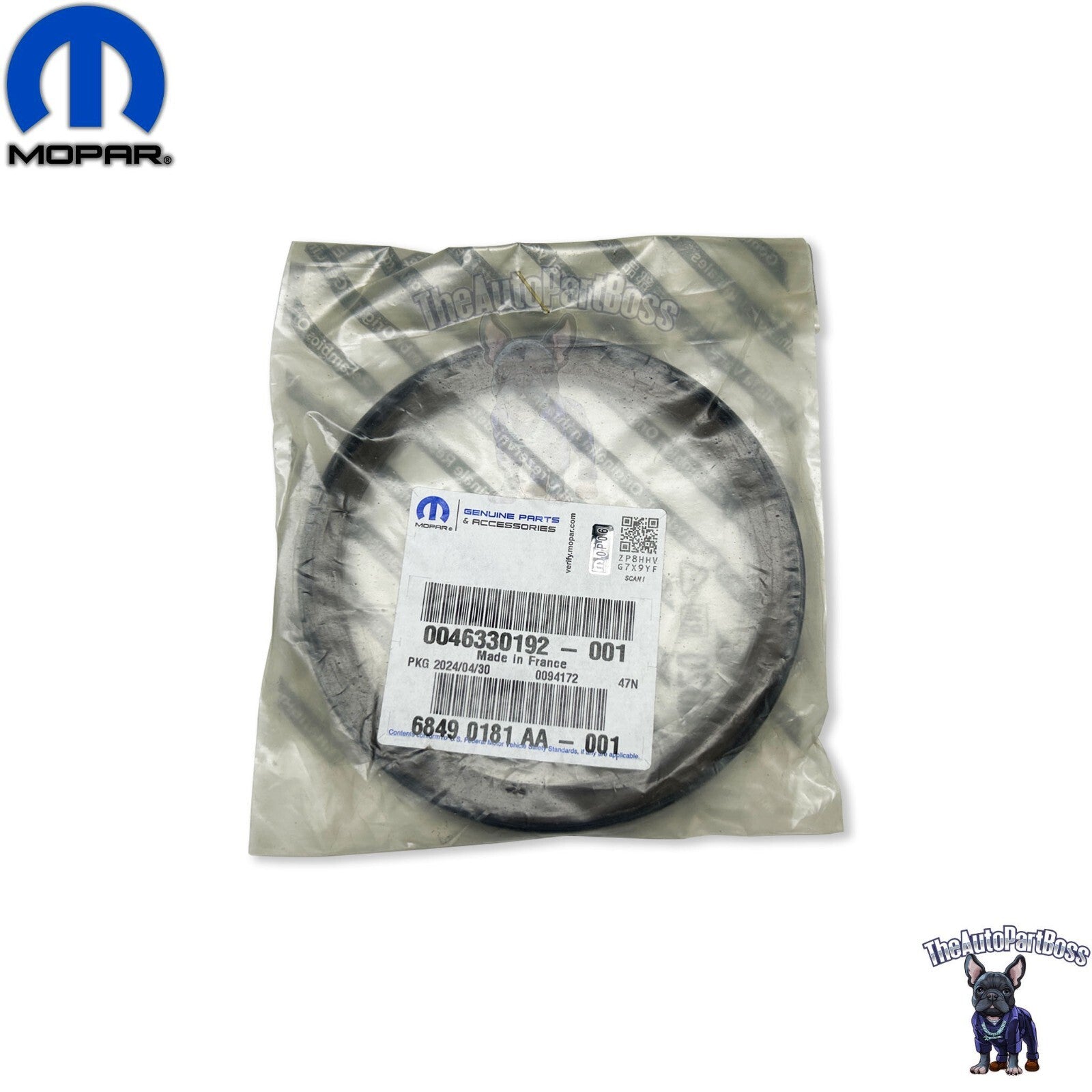 Rear Main Crankshaft Seal OEM Mopar 68490181AA