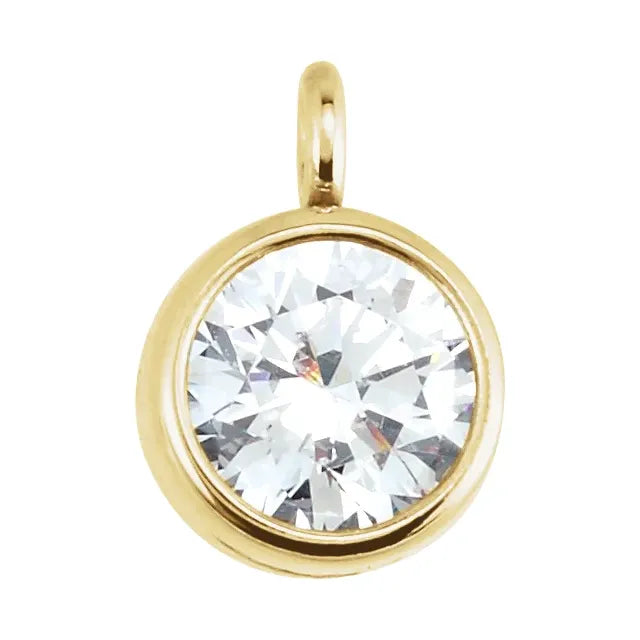LIREILLE 14K Gold 1 4 CTW 4 mm Natural Diamond Pendant