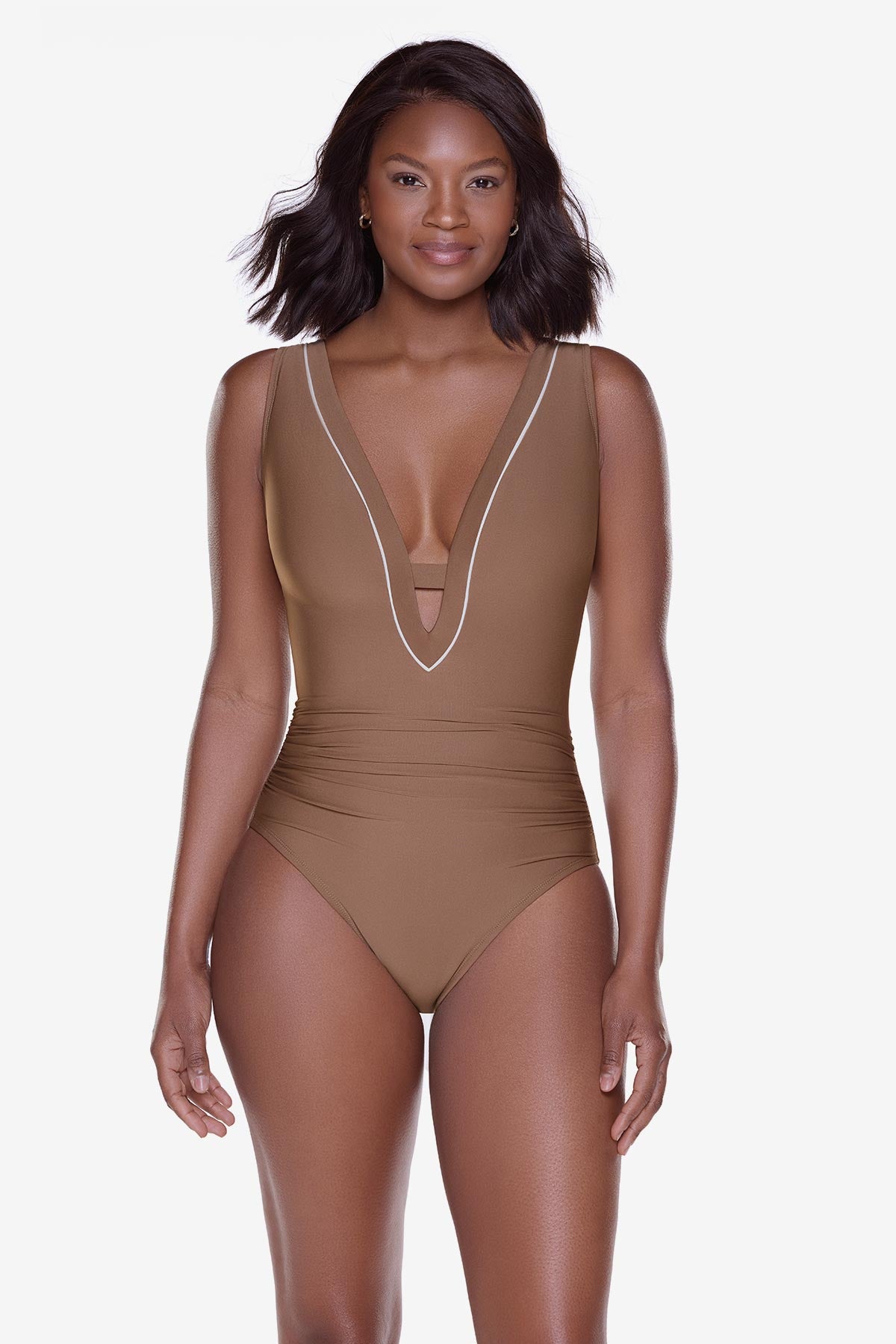 MIRACLE BY MIRACLESUIT Zen One Piece in Flax