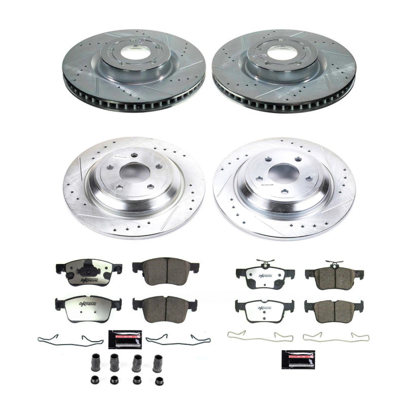 POWERSTOP Power Stop 21 22 Ford Bronco Sport Front & Rear Z36 Truck & Tow Brake Kit