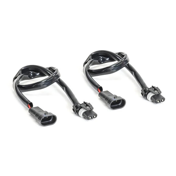 Quadratec 18" Fog Light Extension Harness for 07 24 Wrangler JL, JK Unlimited, & 20 24 Gladiator JT