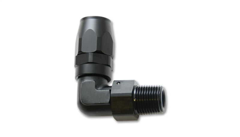 Vibrant Male NPT 90 Degree Hose End Fitting  8AN   3/8 NPT