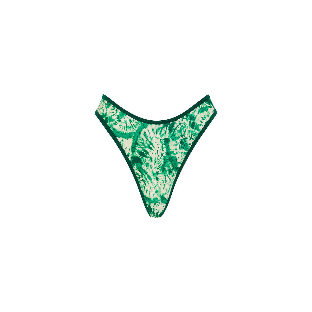 KULANI KINIS BOT248: High Leg Thong Bikini Bottom   Emerald Tides