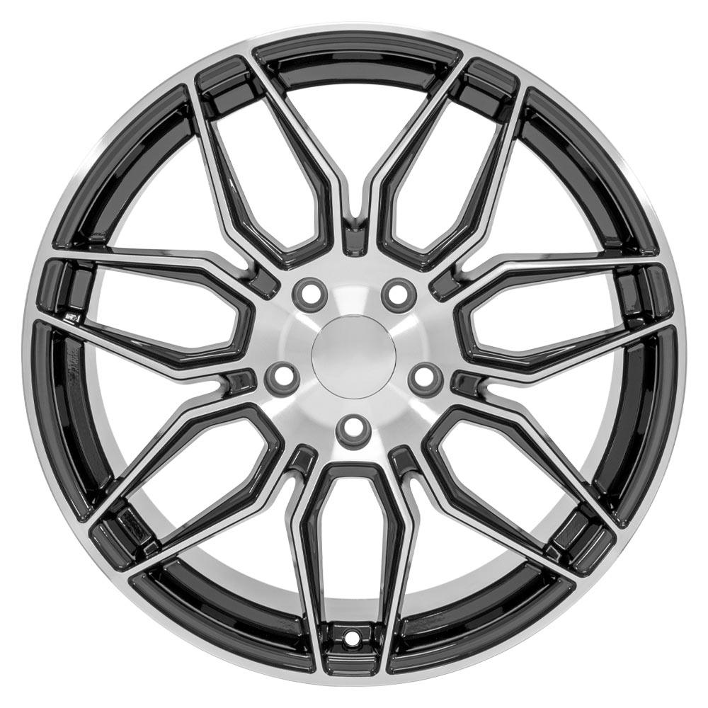 OE WHEELS LLC 19x10 Replica Wheel CV03C fits Chevrolet C7 Corvette   Gunmetal Machined