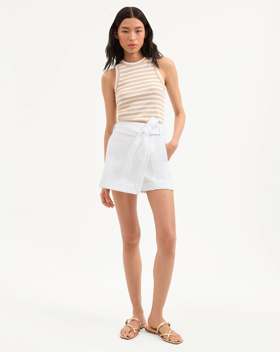 VERONICA BEARD Agee Skort   White