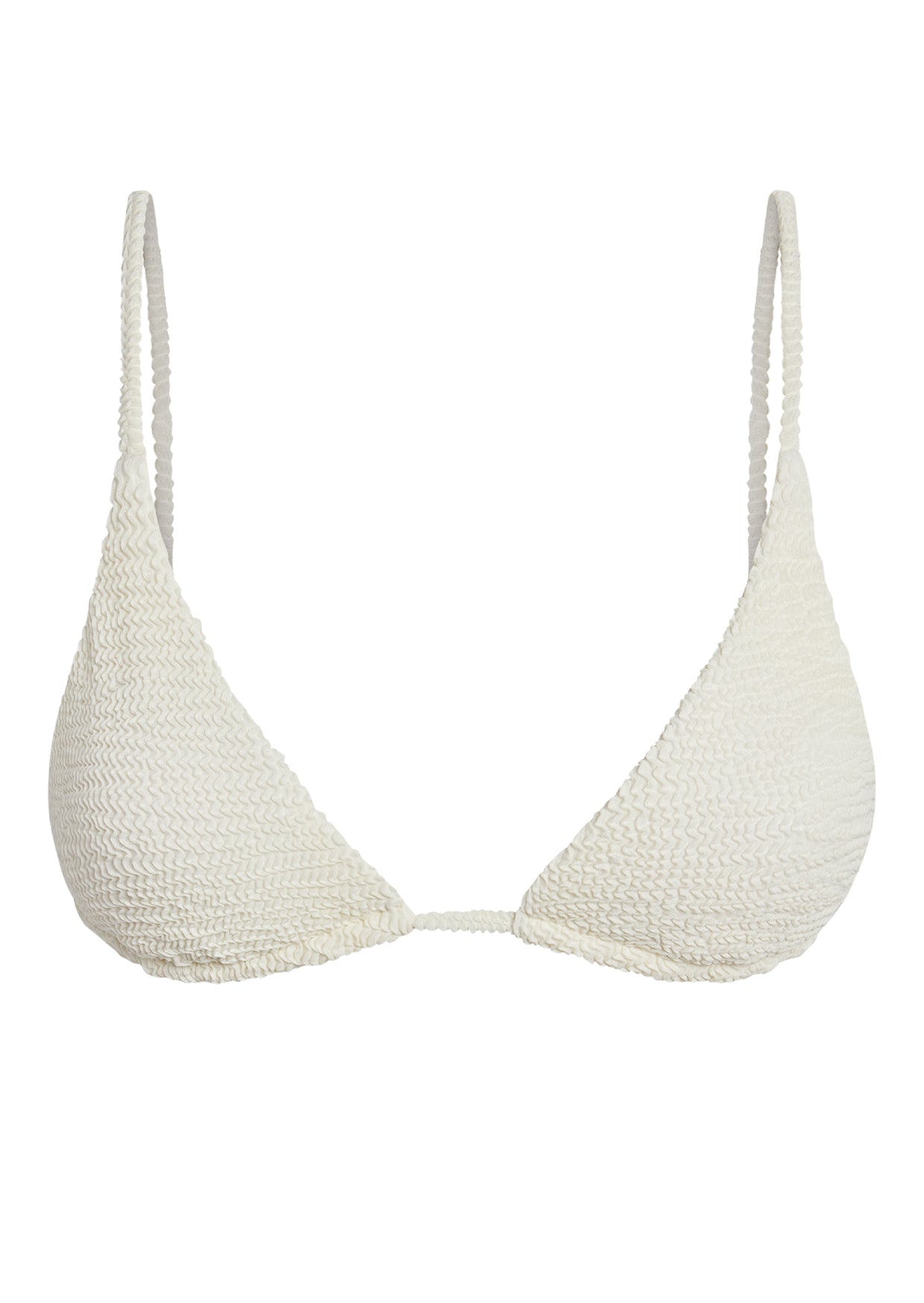 MONDAY SWIMWEAR Kauai Top   Ivory Crinkle
