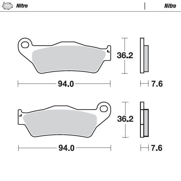 MOTO MASTER Moto Master Nitro 93021 Brake Pads