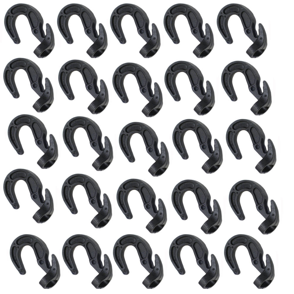 RELIABLE AFTERMARKET PARTS, INC® (25) Shock Cord Hooks Adjustable Ball Rubber Bungie Bungee Boat Tarp Cover