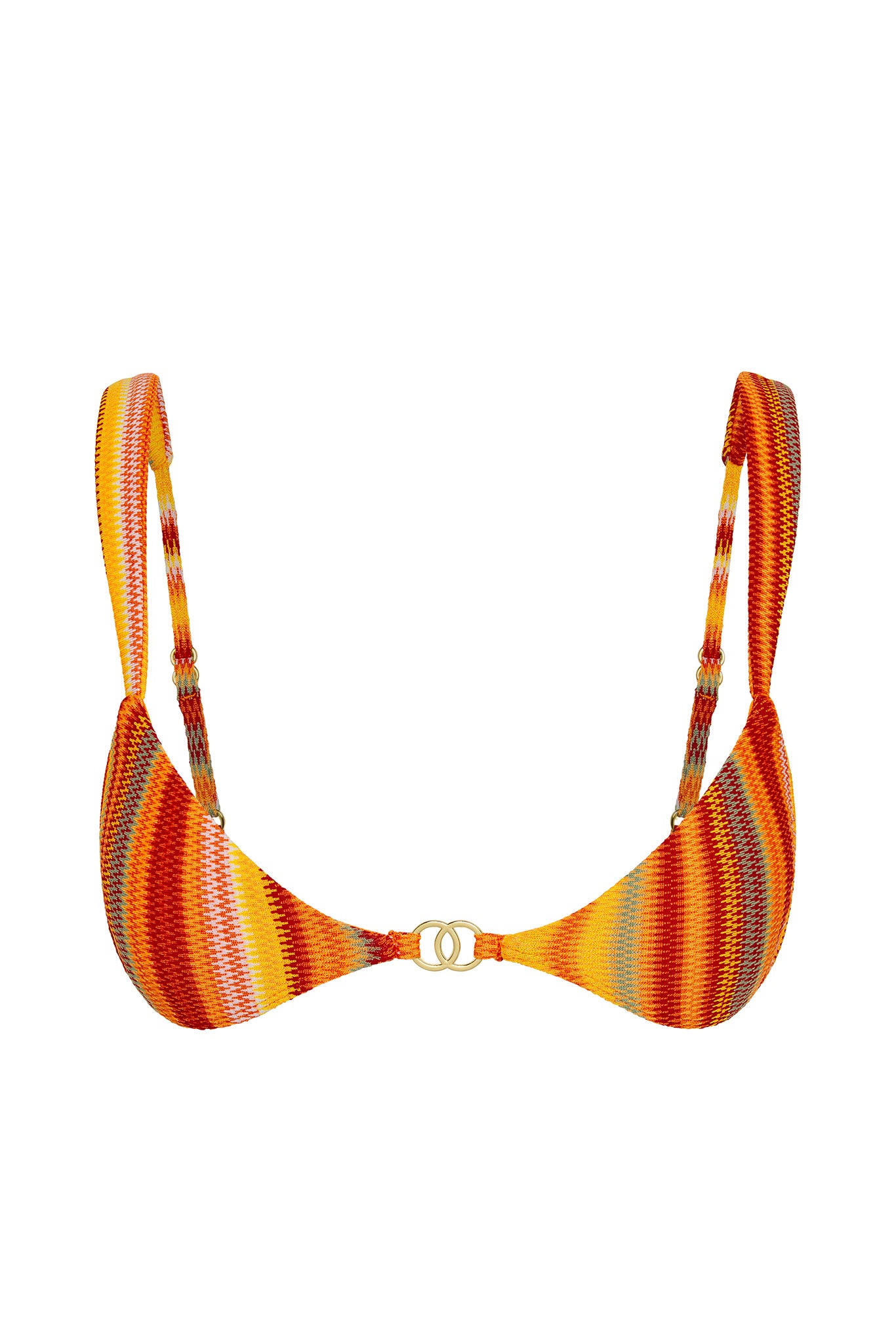 MONDAY SWIMWEAR Petit Ermitage Top   Sardinia Stripe (Small Bust)