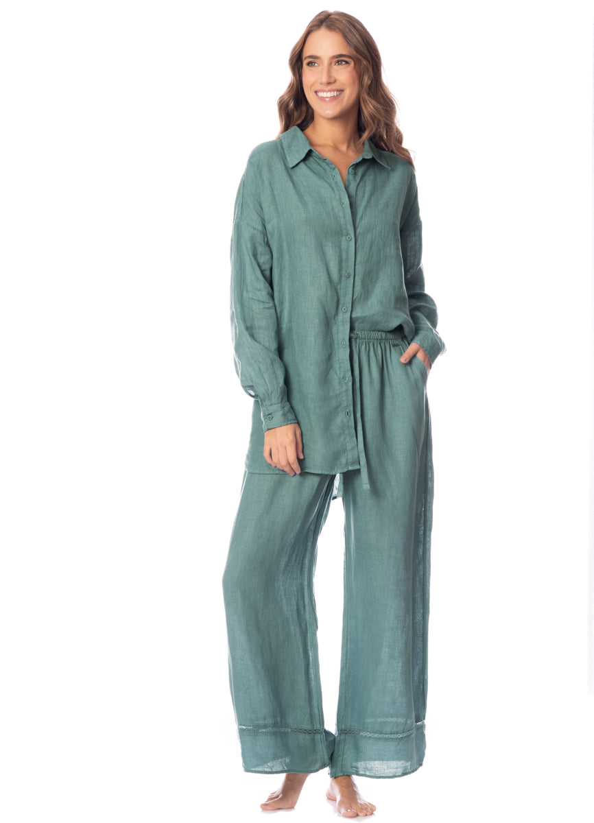 PT2075CLS008_PT2121CPA004_GREEN_1_07ac34d4-499a-4762-b12e-939edfd9a1da Maaji Eucalyptus Green Carme Pants