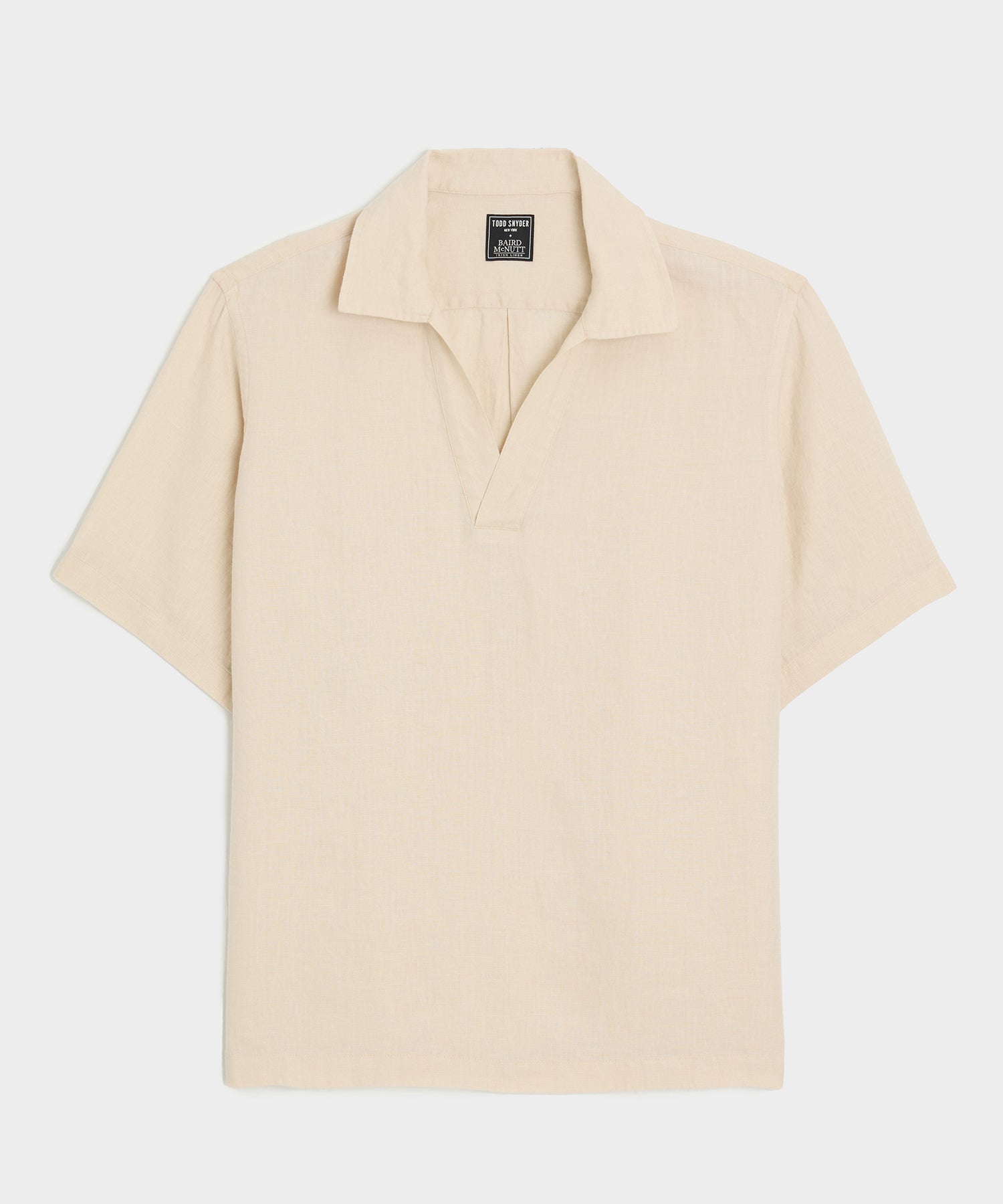 TODD SNYDER Relaxed Sea Soft Irish Linen Popover Shirt