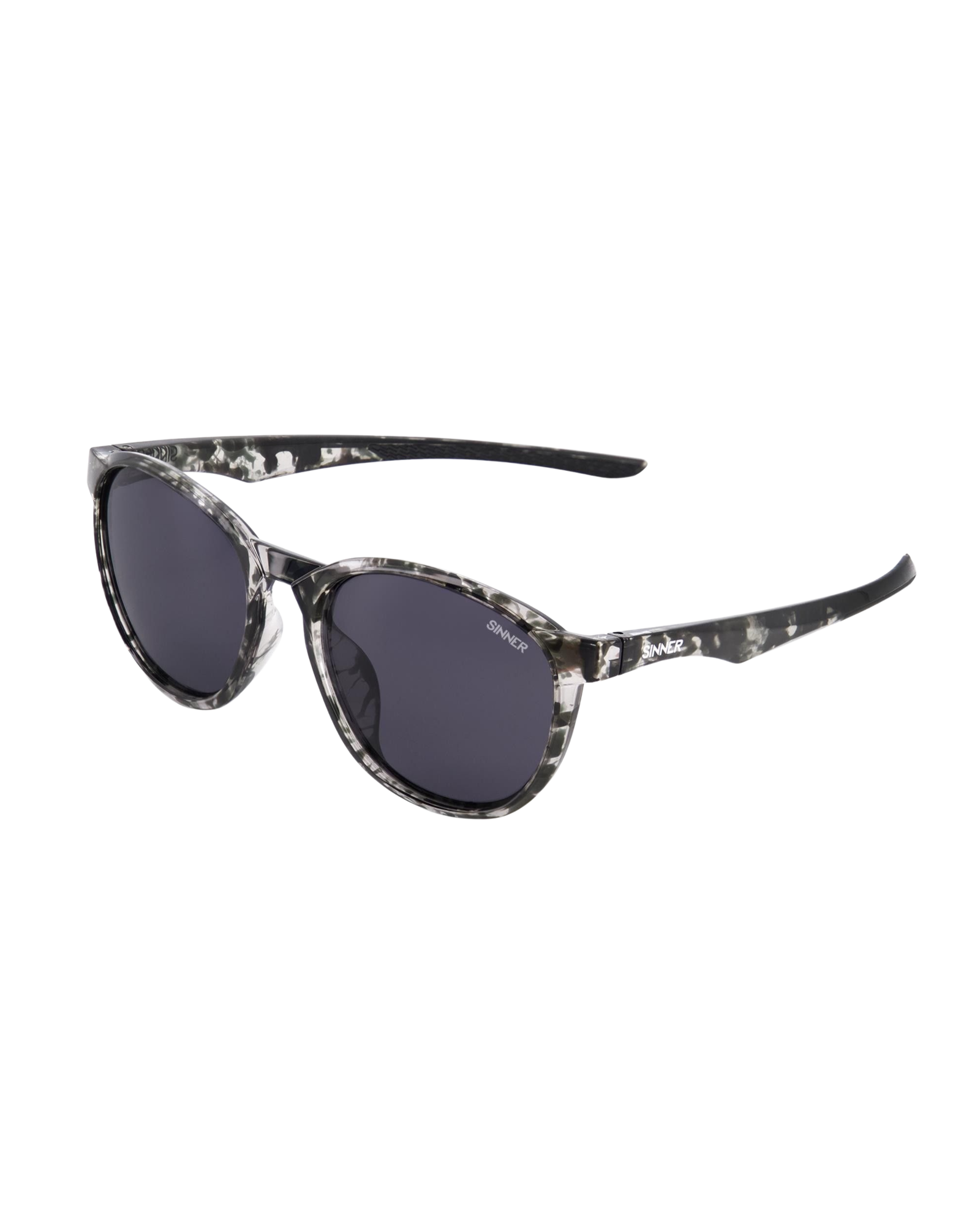 SINNER SUNGLASSES Clusia Sunglasses in Grey Tortoise Sintec® Smoke