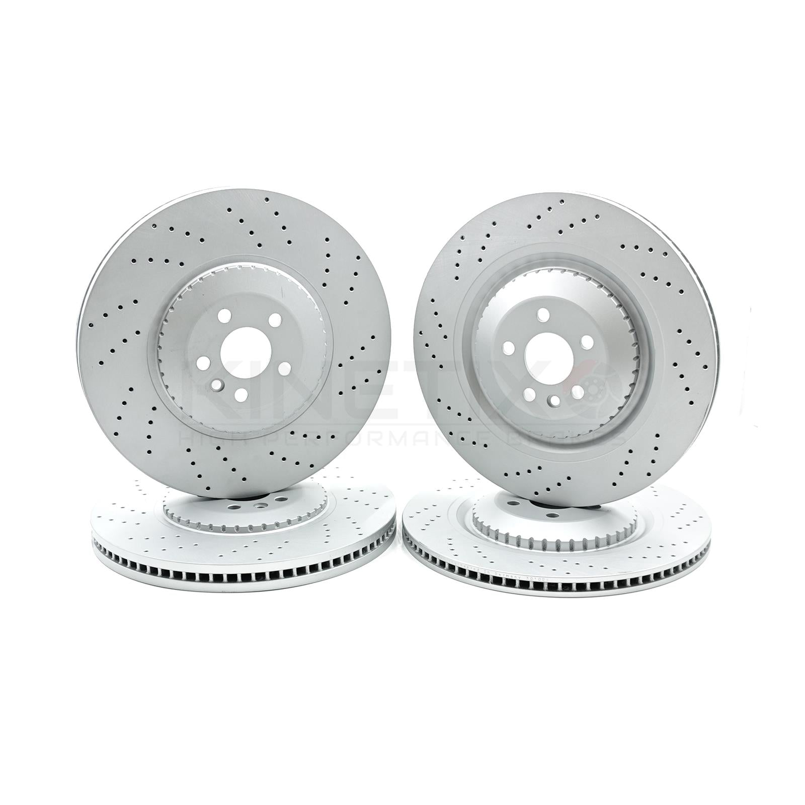 KINETIX FOR RANGE ROVER VELAR SVAUTOBIOGRAPHY P550 FRONT REAR BRAKE DISCS 395mm 396mm
