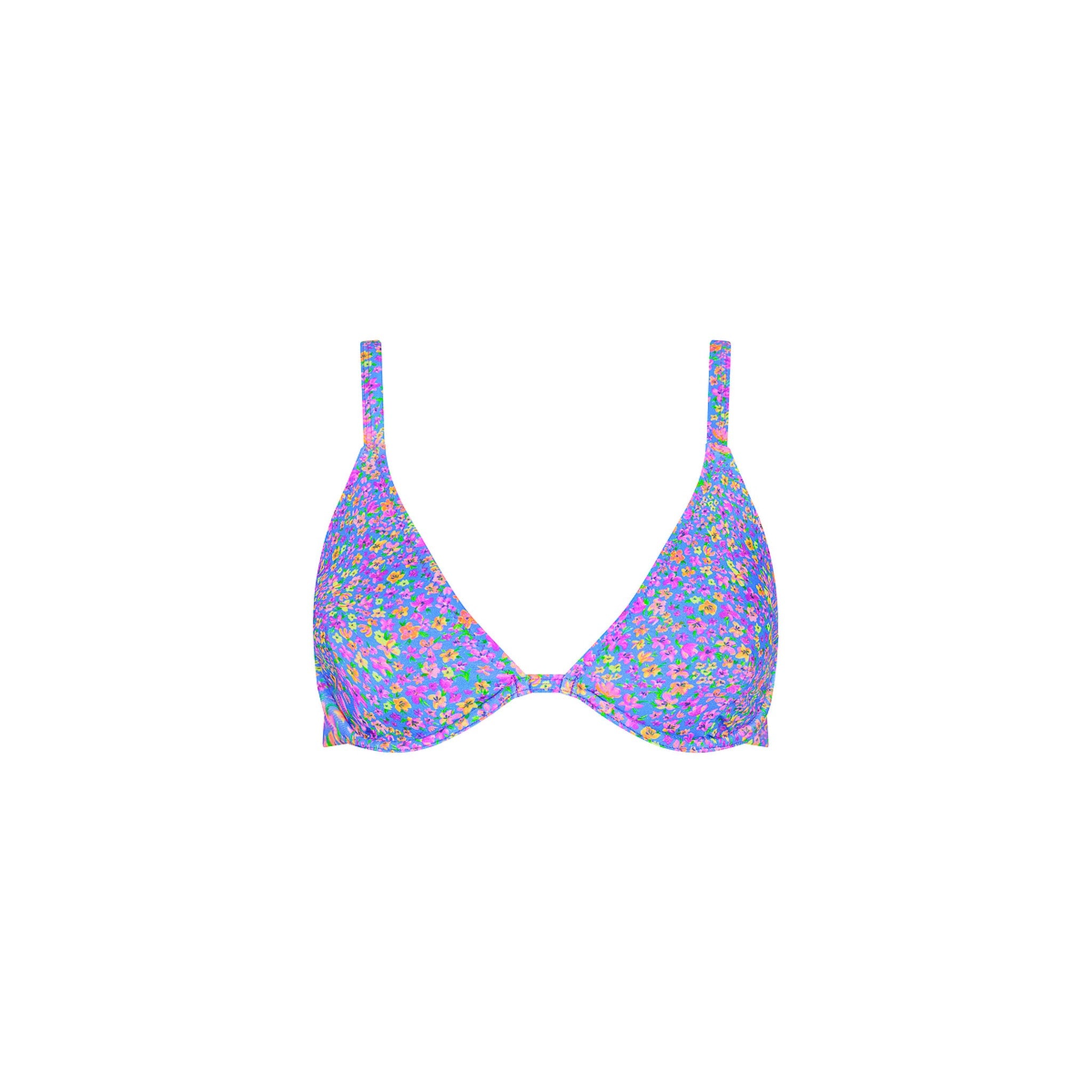 KULANI KINIS Underwire Triangle D+ Cup Bikini Top   Bubblegum Blossom