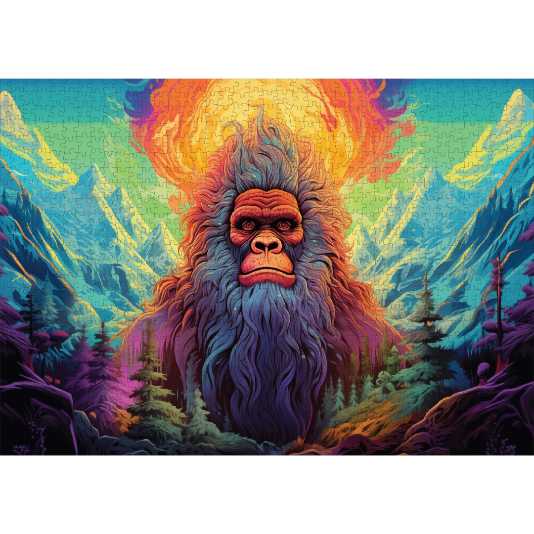 TRIPPY PUZZLE CO Yeti Yonder   1,000 Piece Jigsaw Puzzle