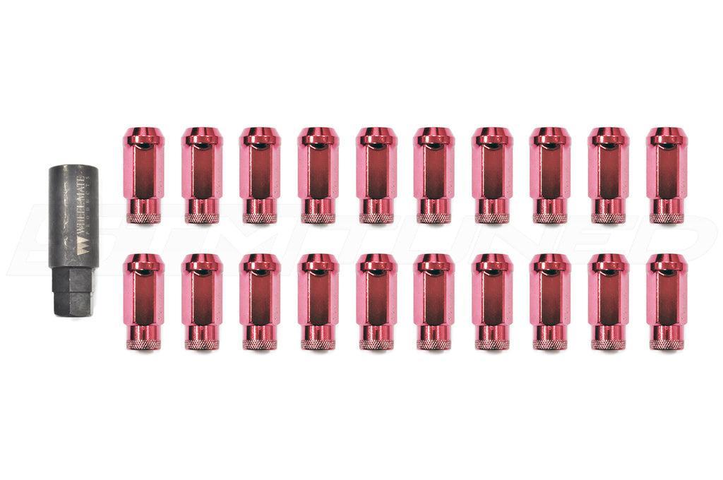 Wheel Mate Monster Open End Lug Nut Set of 20 Red 14x1.50   33006R