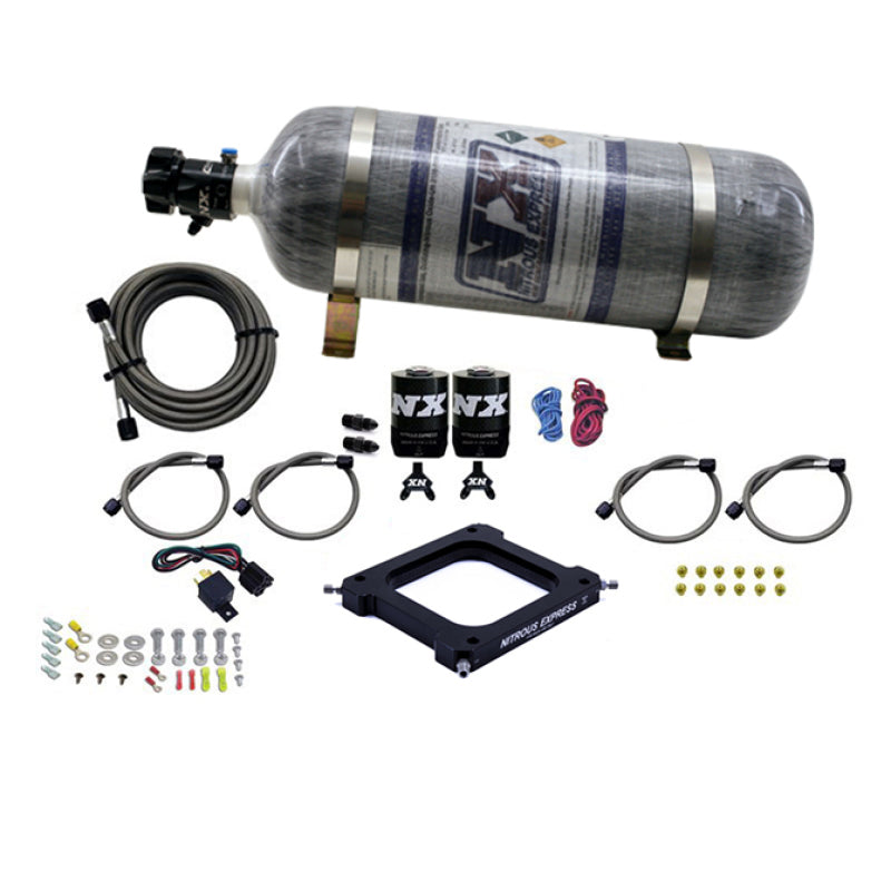 Nitrous Express 4500 Assassin Plate Pro Power Nitrous Kit (100 500HP) w/12lb Bottle