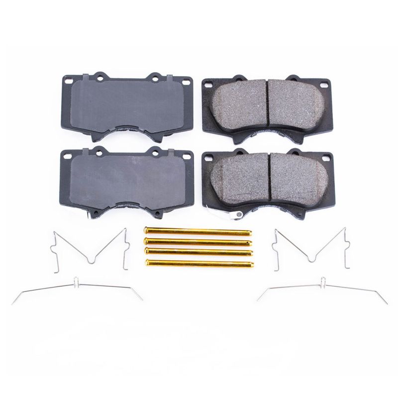 POWERSTOP Power Stop 10 19 Toyota 4Runner Front Z17 Evolution Ceramic Brake Pads w/Hardware