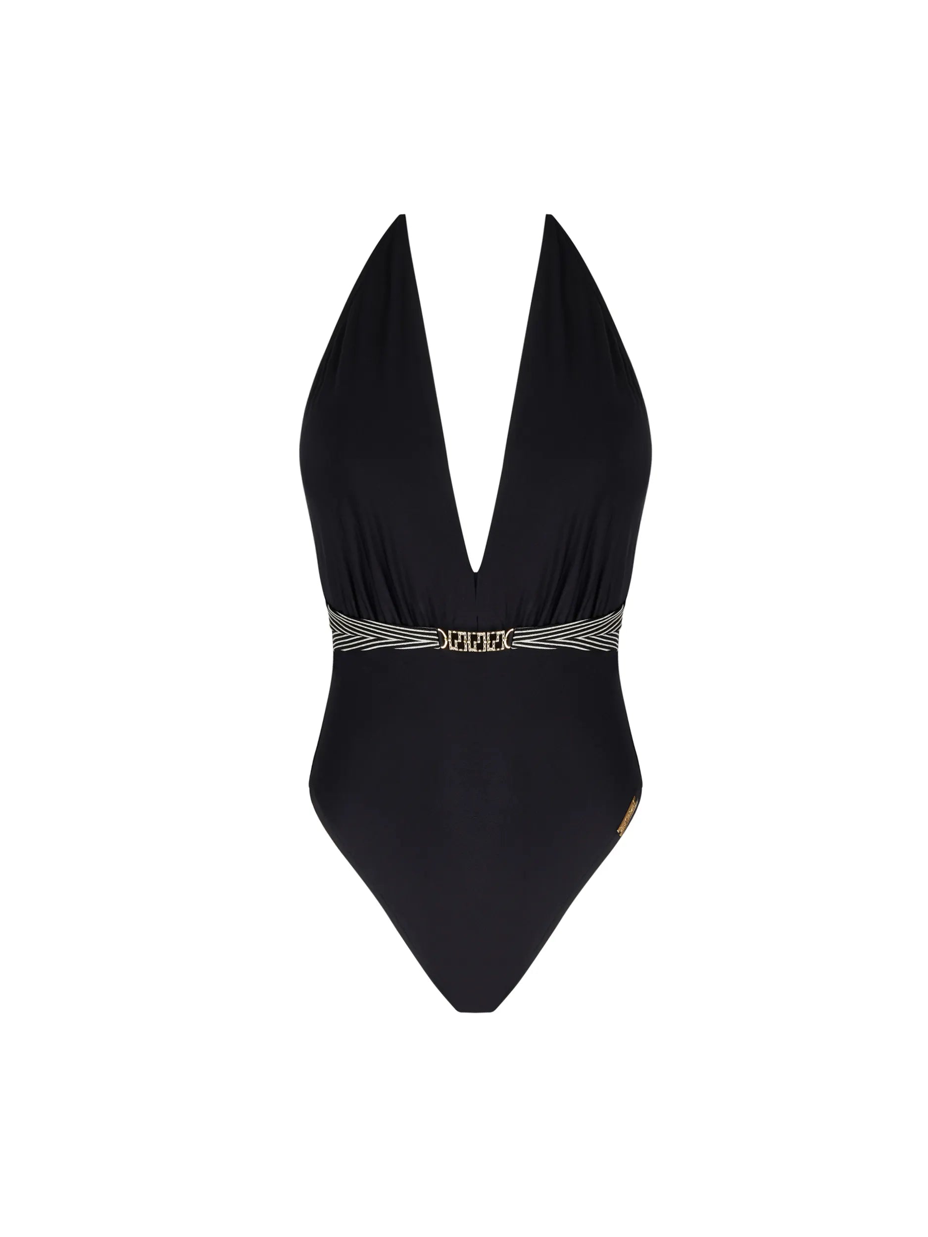 LISE CHARMEL SWIMWEAR HORIZON BOREAL Lise Charmel Swimwear   Horizon Boreal Non Wired Seduction Halter Swimsuit Noir Boreal