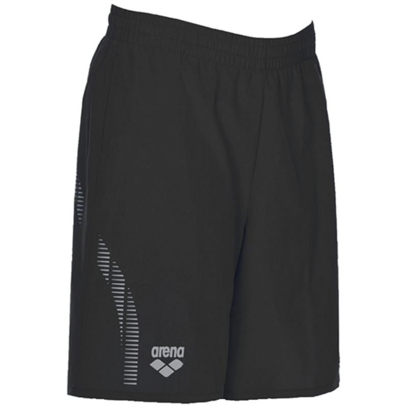 ARENA JUNIOR TEAM LINE BERMUDA SWIM SHORTS   BLACK