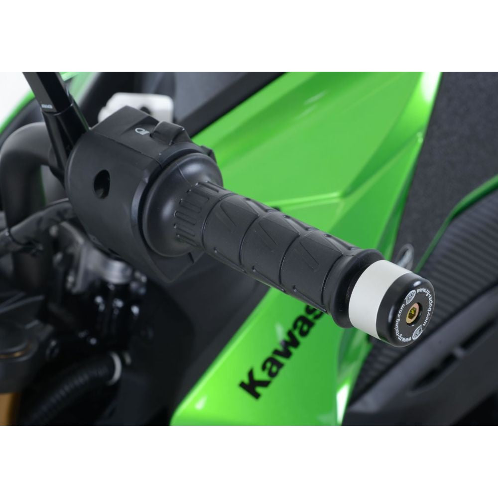 R&G Racing Black Bar End Sliders For 2016 2018 Kawasaki Z125